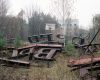 Political Sign in Basketball Court, Pripyat