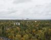 VIEW OF THE NUCLEAR POWER PLANT FROM PRIPYAT ROOFTOP